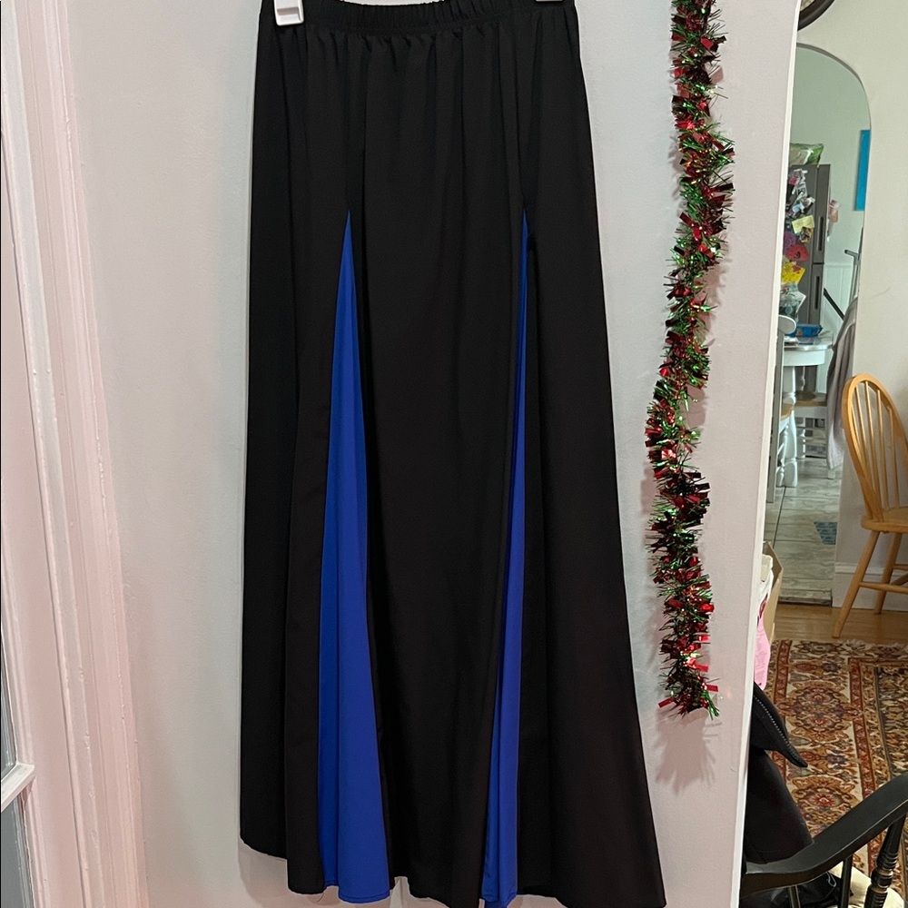 Elegant Black and Blue Women's Skirt